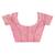 pink banarasi silk blend chanderi saree with blouse piece