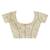 cream banarasi silk blend chanderi saree with blouse piece
