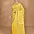 yellow banarasi silk blend chanderi saree with blouse piece