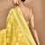 yellow banarasi silk blend chanderi saree with blouse piece