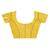 yellow banarasi silk blend chanderi saree with blouse piece