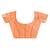 peach banarasi silk blend chanderi saree with blouse piece