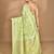 green banarasi silk blend chanderi saree with blouse piece