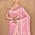 pink banarasi silk blend chanderi saree with blouse piece