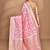 pink banarasi silk blend chanderi saree with blouse piece