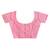 pink banarasi silk blend chanderi saree with blouse piece