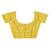 yellow banarasi silk blend chanderi saree with blouse piece