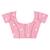 pink banarasi silk blend chanderi saree with blouse piece