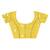 yellow banarasi silk blend chanderi saree with blouse piece