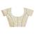cream banarasi silk blend chanderi saree with blouse piece