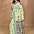 light green chanderi silk blend saree with blouse piece