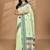 light green chanderi silk blend saree with blouse piece