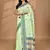 light green chanderi silk blend saree with blouse piece