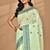 light green chanderi silk blend saree with blouse piece