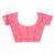 pink chanderi silk blend saree with blouse piece