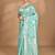 light green chanderi silk blend saree with blouse piece