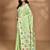 light green chanderi silk blend saree with blouse piece