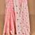 pink chanderi silk blend saree with blouse piece