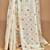 cream chanderi silk blend saree with blouse piece