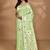 light green chanderi silk blend saree with blouse piece