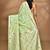 light green chanderi silk blend saree with blouse piece