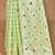light green chanderi silk blend saree with blouse piece