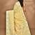yellow chanderi silk blend saree with blouse piece