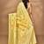 yellow chanderi silk blend saree with blouse piece