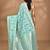 light green chanderi silk blend saree with blouse piece