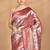 purple kanjiviram silk blend saree with blouse piece