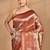 maroon kanjiviram silk blend saree with blouse piece
