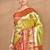 pink banarasi silk blend saree with blouse piece