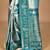 blue two dye silk blend saree with blouse piece