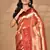 peach two dye silk blend saree with blouse piece