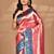 pink two dye silk blend saree with blouse piece