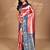 pink two dye silk blend saree with blouse piece