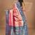 pink two dye silk blend saree with blouse piece