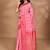 pink kashmiri silk linen saree with blouse piece