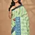 light green kashmiri silk linen saree with blouse piece