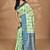 light green kashmiri silk linen saree with blouse piece