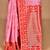 pink kashmiri silk linen saree with blouse piece