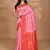 pink kashmiri silk linen saree with blouse piece