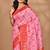 pink kashmiri silk linen saree with blouse piece