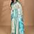 grey chanderi silk blend saree with blouse piece