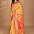 mustard linen saree with blouse piece