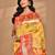 mustard linen saree with blouse piece