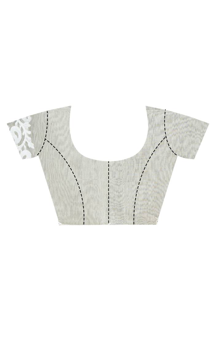 multicolor chanderi digital print saree with blouse piece