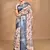 multicolor chanderi digital print saree with blouse piece