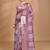 dusky lavender chanderi digital print saree with blouse piece