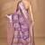dusky lavender chanderi digital print saree with blouse piece